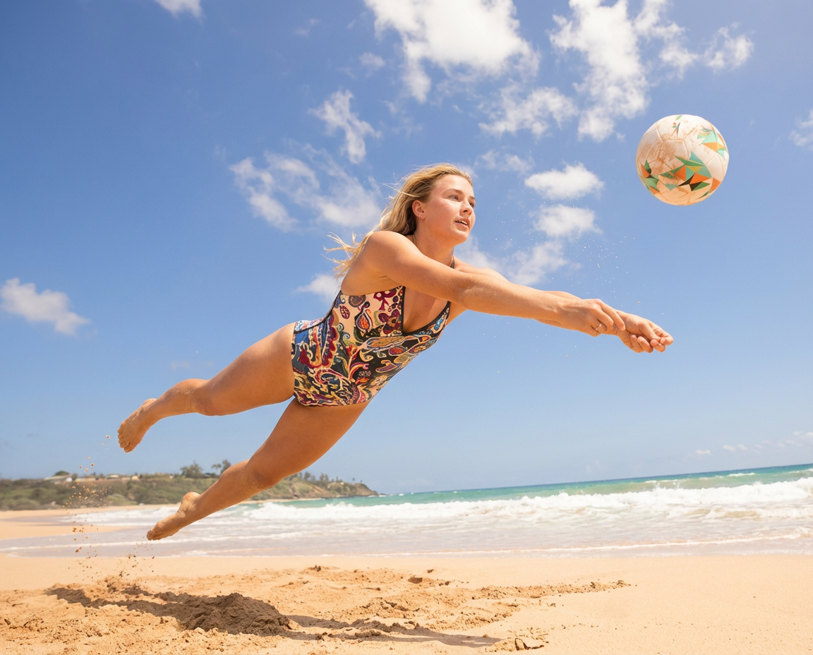 Sporty One-Piece Swimsuit