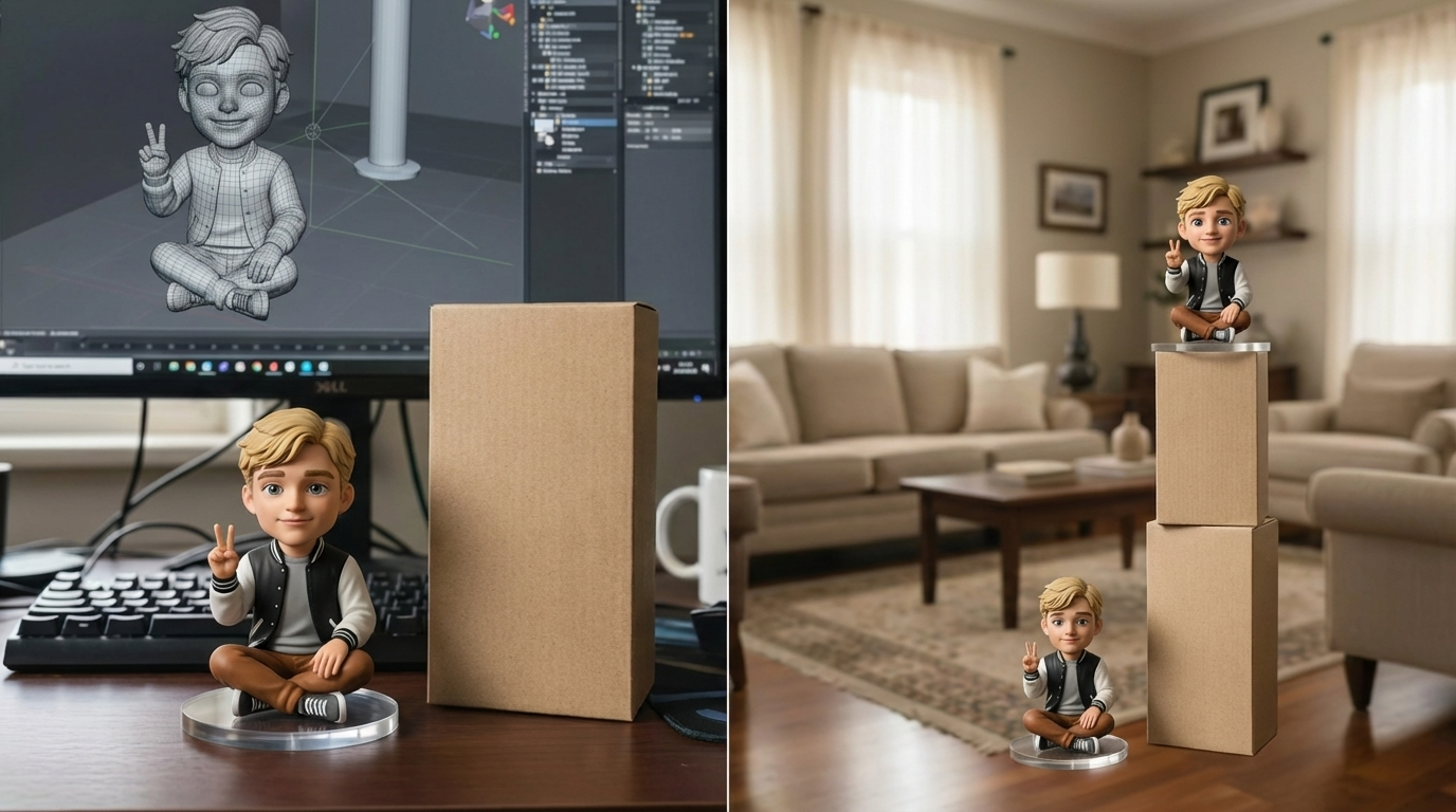 Nano Banana effect AI toy figure example