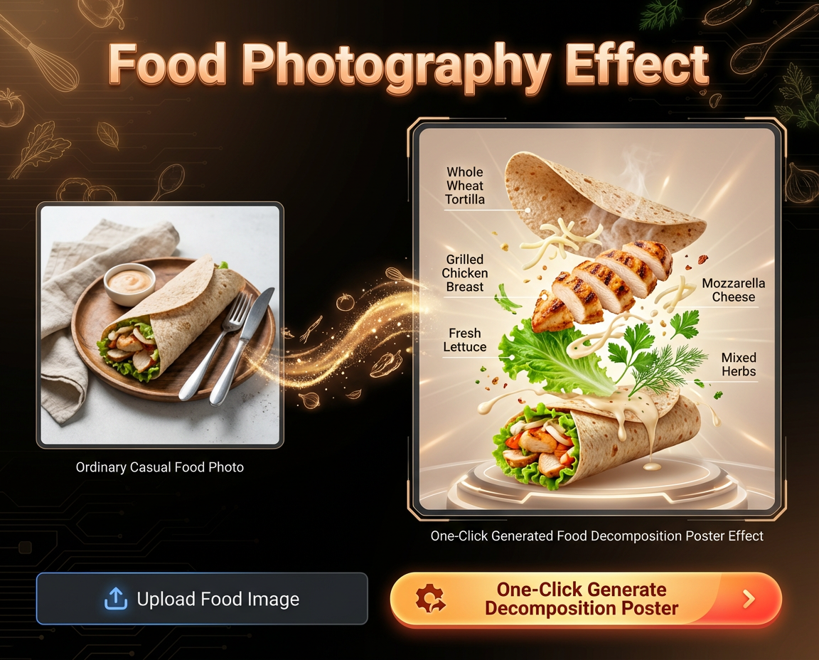 Food photography poster