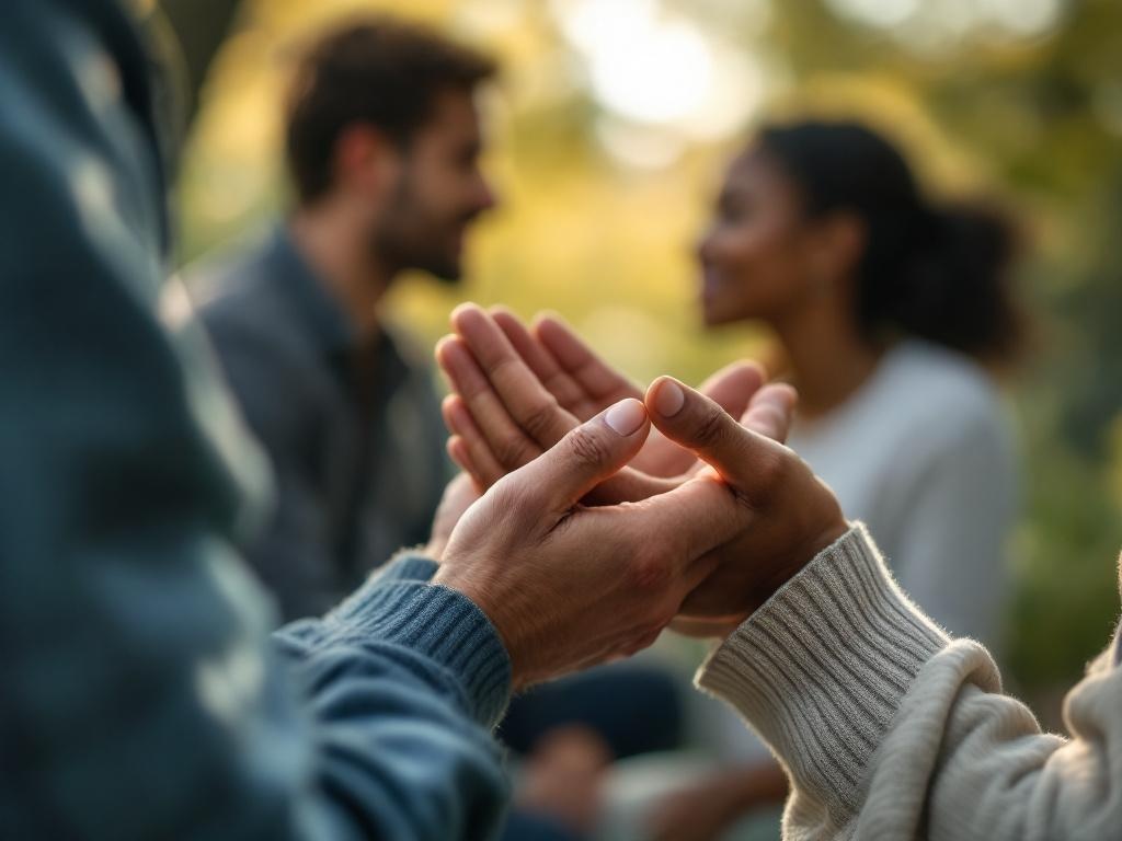 Illustratie over aandachtig luisteren