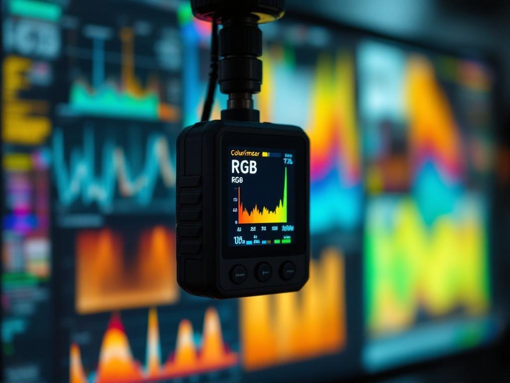 Illustratie over monitor kalibreren