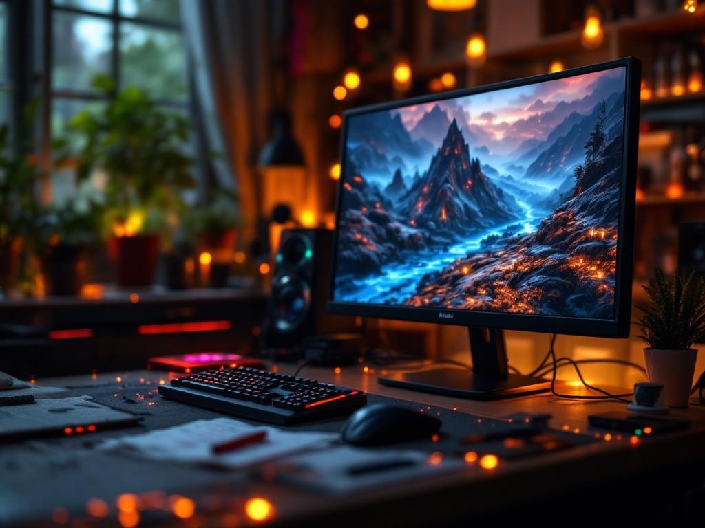 Overzicht van een open computer behuizing met zichtbare kabels, ventilators en RGB-verlichting tijdens het assembleren