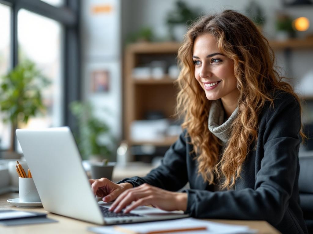 Persoon die nadenkend voor een laptop zit met een notitieboek vol aantekeningen over carrièremogelijkheden en persoonlijke waarden