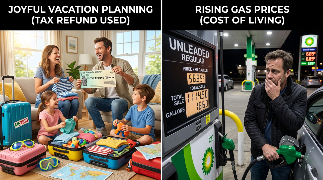 The 2026 Tax Refund Dichotomy: Windfalls Met with Surging Energy Costs